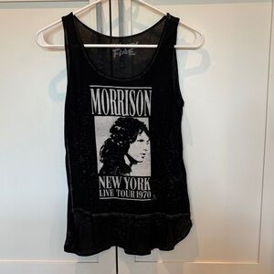 Mighty Fine Black Morrison Graphic Tank Top